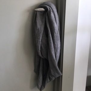 Gray infinity scarf